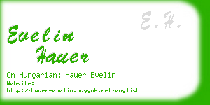 evelin hauer business card